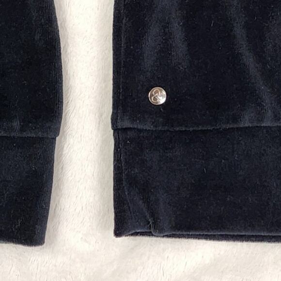 Zella Velour Cold Shoulder Top Women S Cara Black Long Sleeve Soft Fabric - Picture 4 of 8